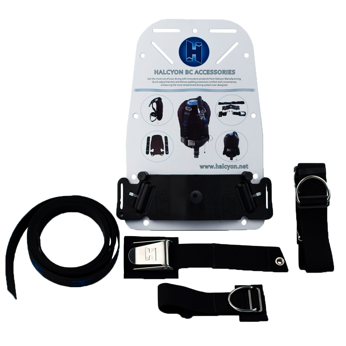 Halcyon Auminum Backplate w/ Harness
