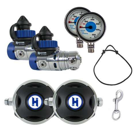 Halcyon H-75P Sidemount Regulator Package