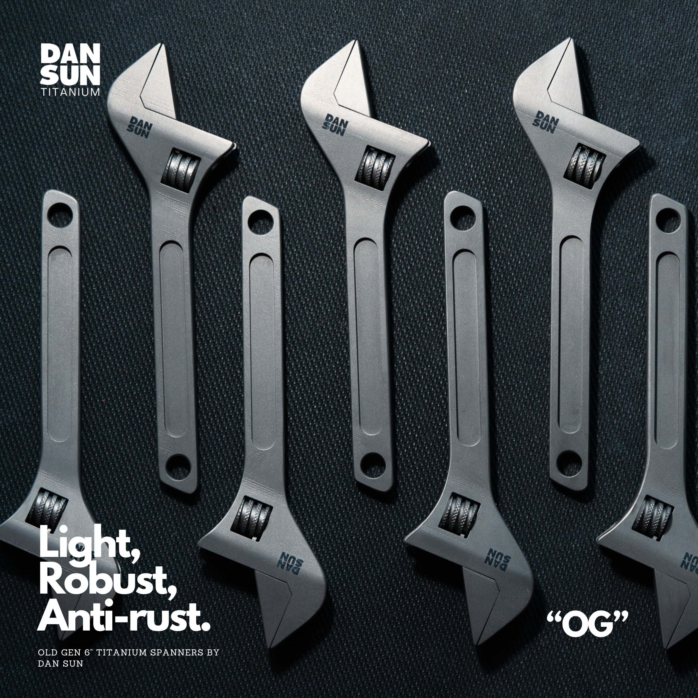 DAN SUN Old Gen 6" Titanium Adjustable Spanner