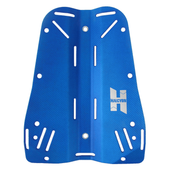 Halcyon Carbon Fiber Pro Backplate with Harness, Blue
