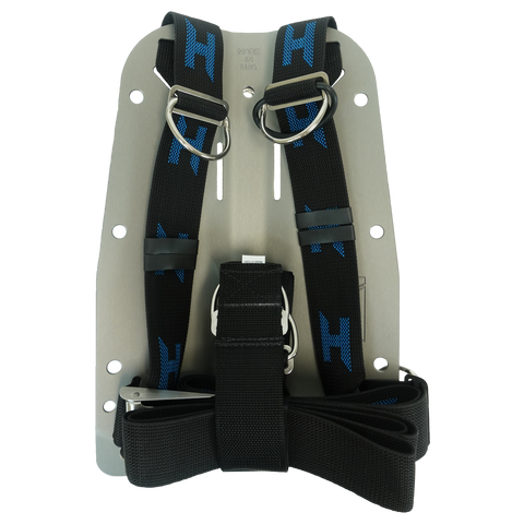 Aluminum hardcoated backplate with Harness