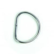 D-Ring, 1" (25 mm) stainless steel, straight