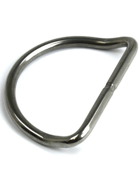 D-Ring, 2" (51 mm) stainless steel, shoulder bend