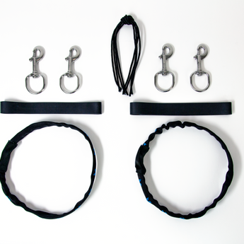 SM rigging kit includes 2 cylinder bands with nylon cover and two 1 inch bolt snaps