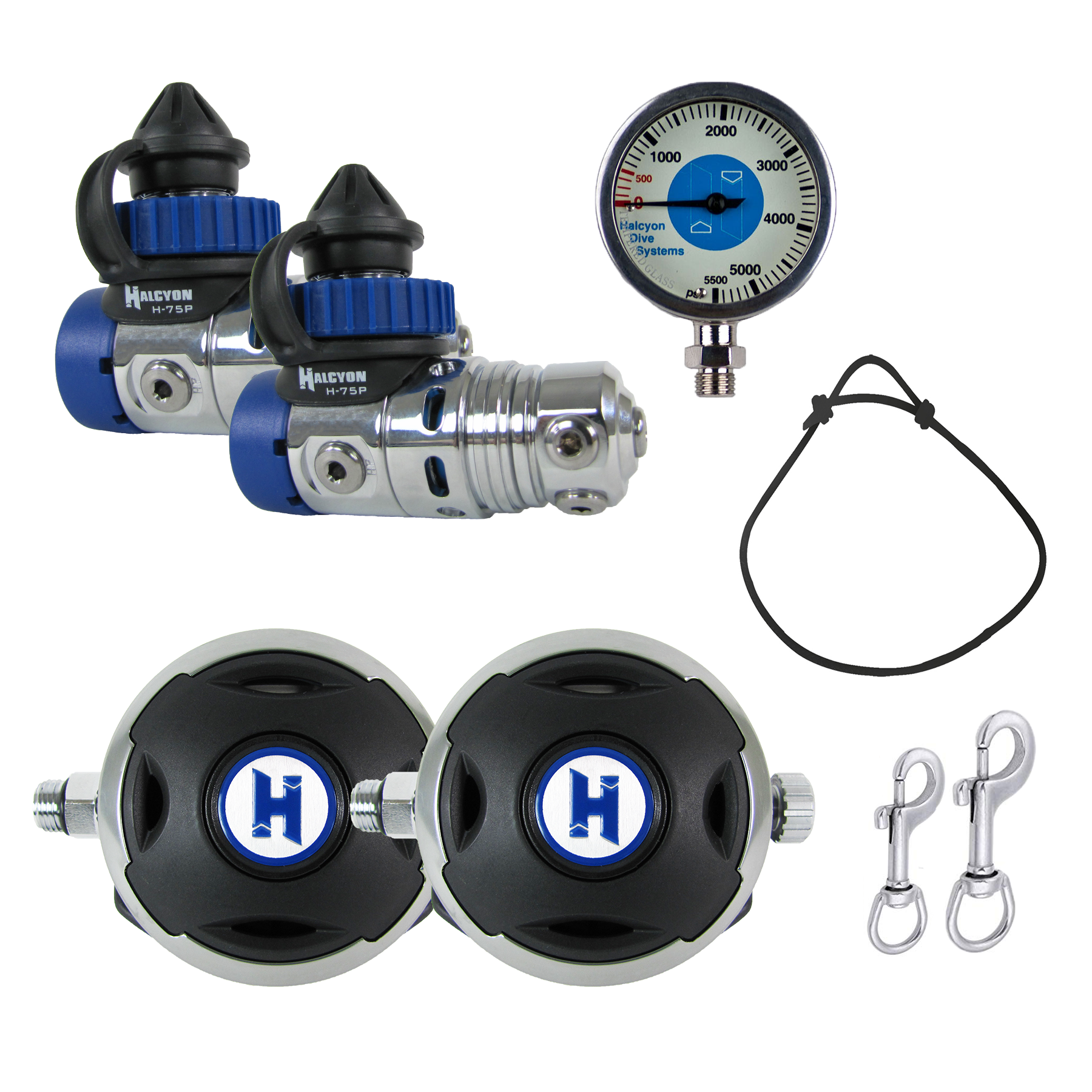Halcyon H-75P Doubles Regulator Package