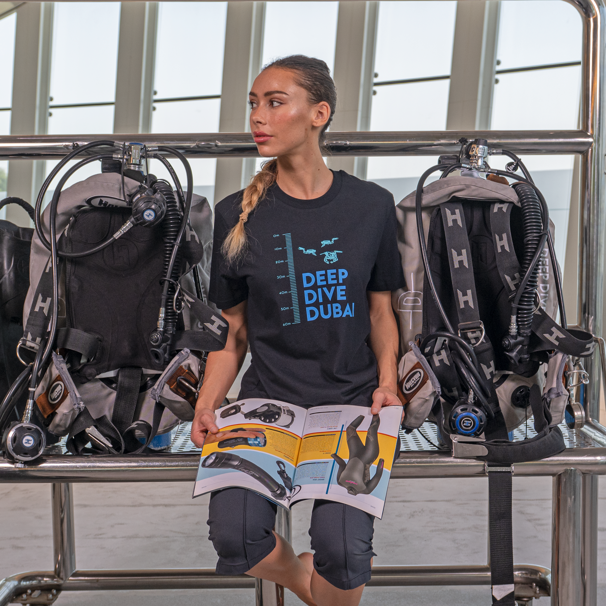 Deep Dive Dubai 60m Scuba T-shirt