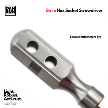8mm Titanium Hex Socket Screwdriver