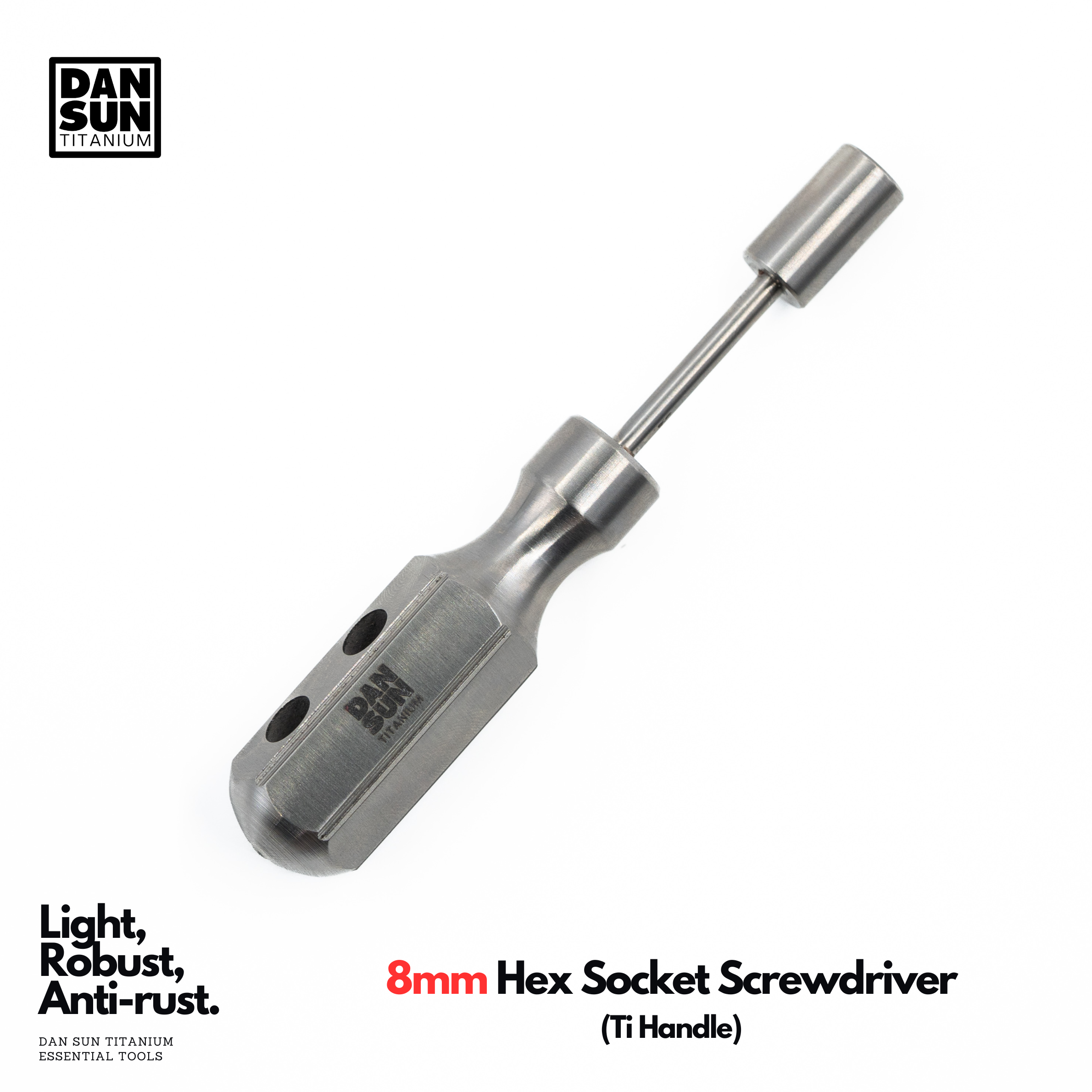 8mm Titanium Hex Socket Screwdriver