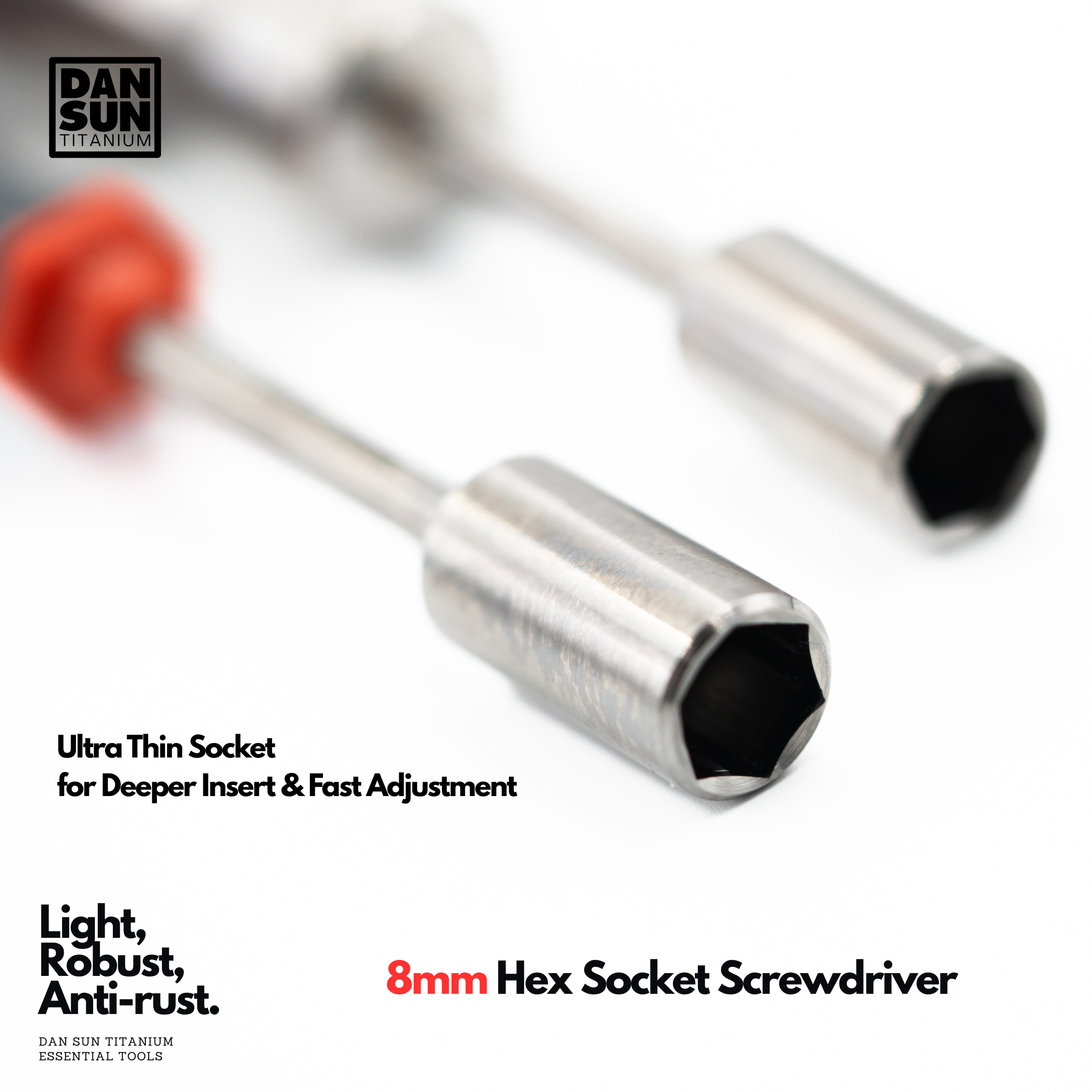 8mm Titanium Hex Socket Screwdriver