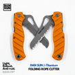 DAN SUN Beta-Titanium Folding Rope Cutter