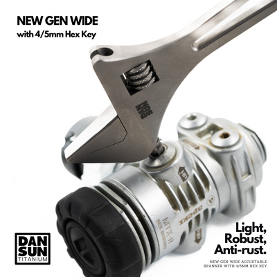 DAN SUN HEX WIDE 6" Titanium Adjustable Spanner