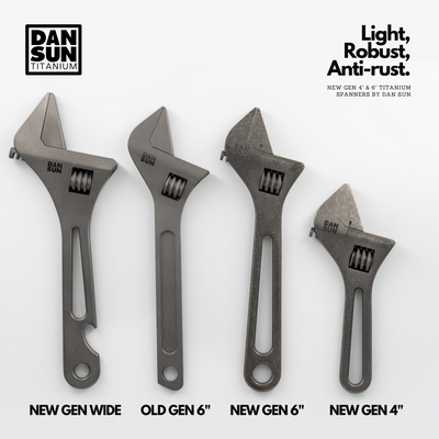 DAN SUN HEX WIDE 6" Titanium Adjustable Spanner