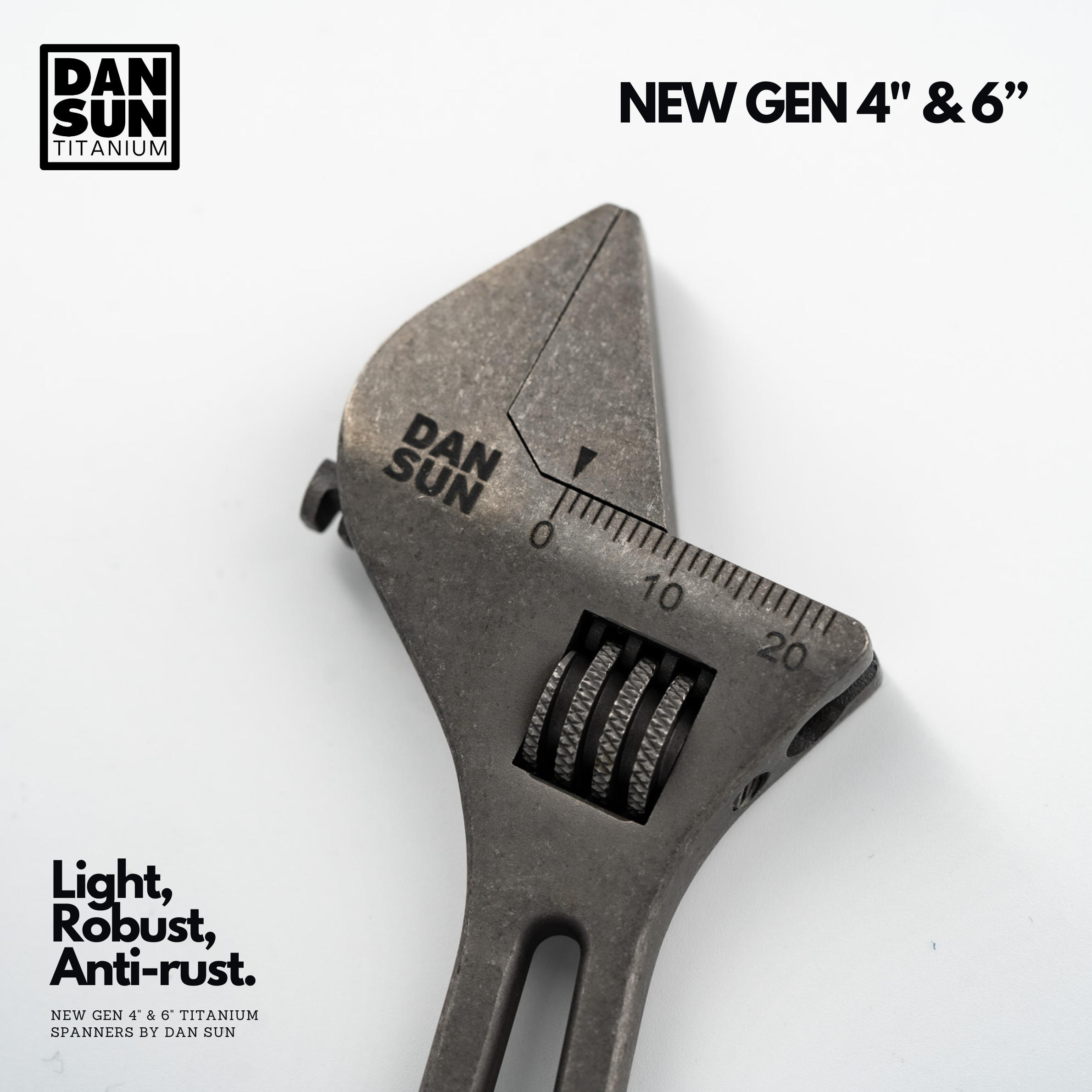 DAN SUN New Gen 6" Titanium Adjustable Spanner