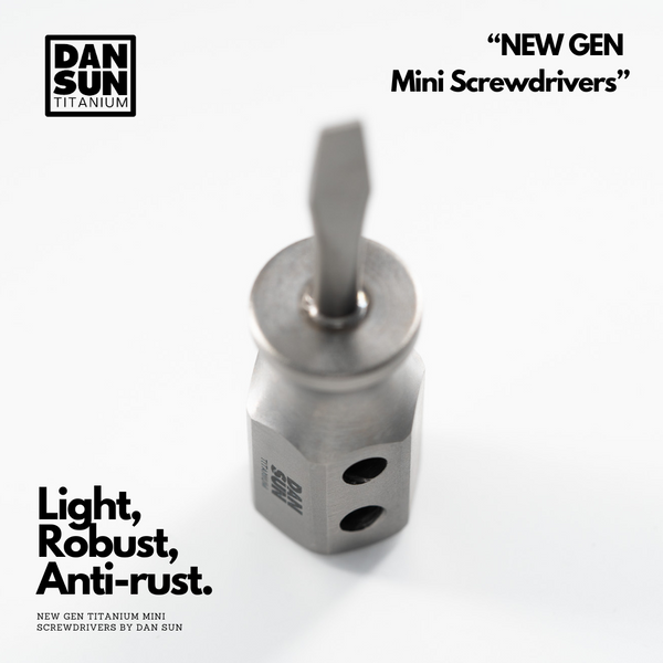 DAN SUN New Gen Titanium Mini Flat Head Screwdriver