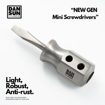 DAN SUN New Gen Titanium Mini Flat Head Screwdriver