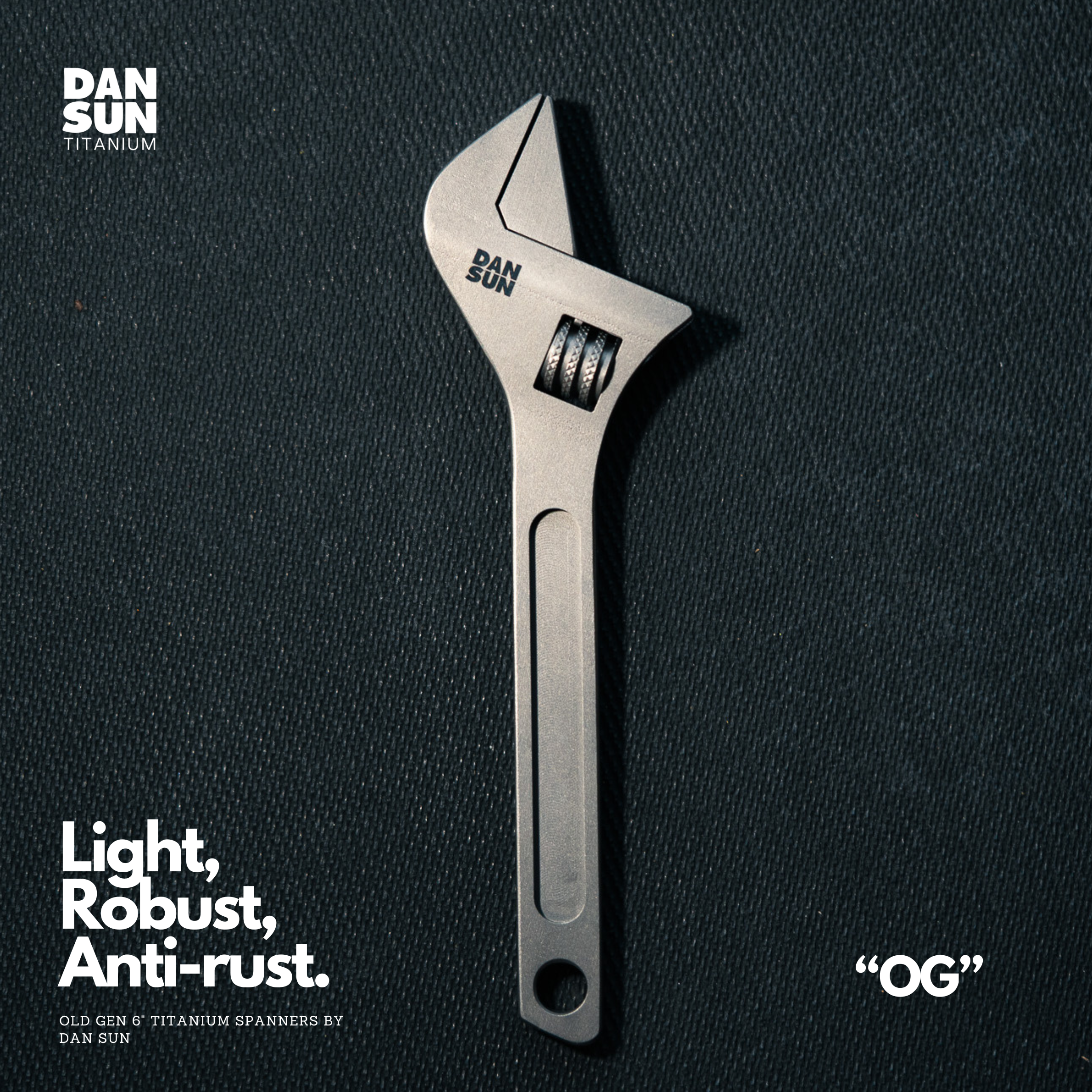 DAN SUN Old Gen 6" Titanium Adjustable Spanner