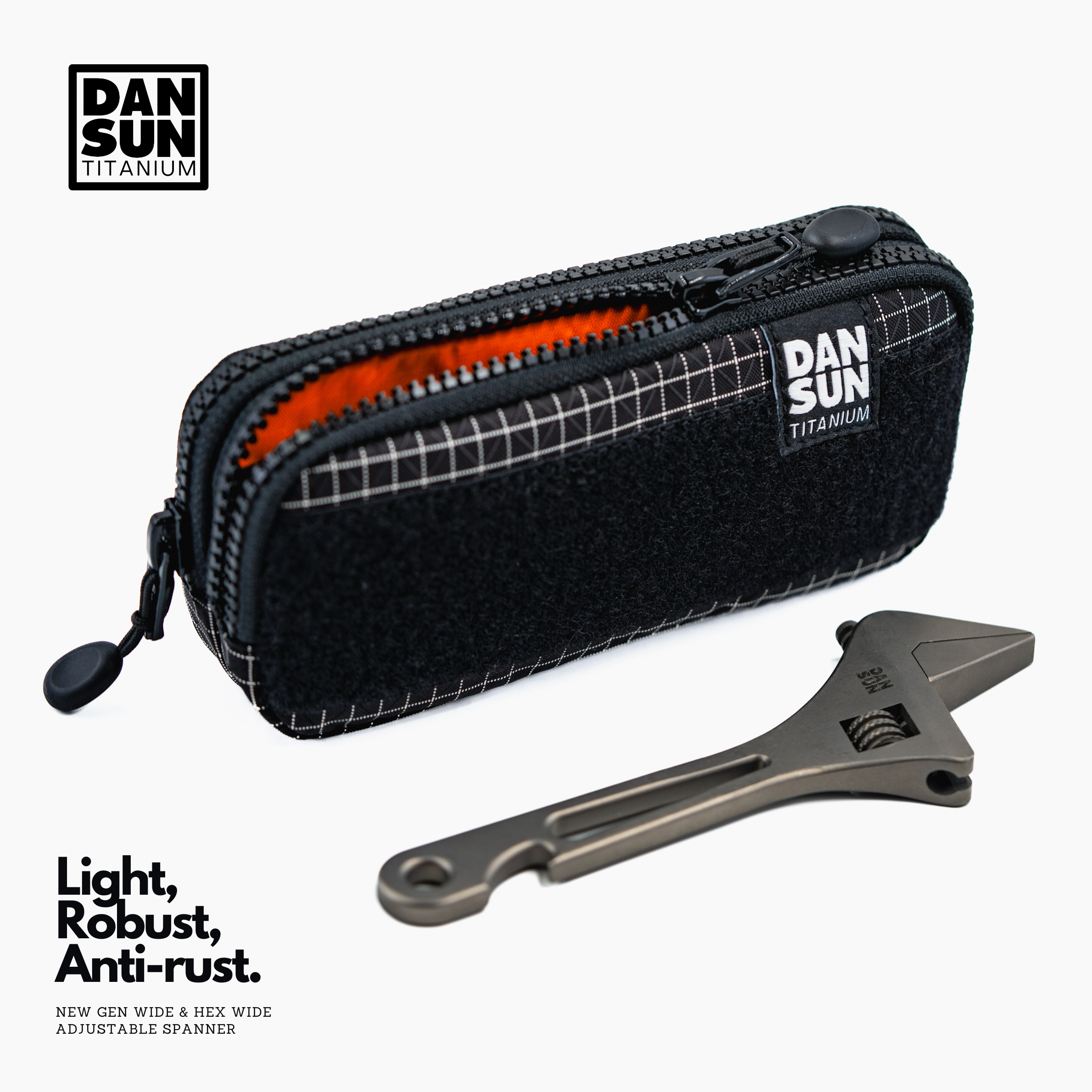 DAN SUN WIDE 6" Titanium Adjustable Spanner