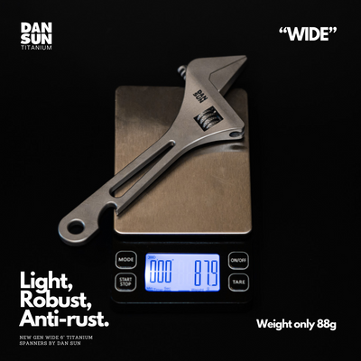 DAN SUN WIDE 6" Titanium Adjustable Spanner
