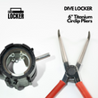 DIVE LOCKER 6" Circlip Pliers - Bent Tip