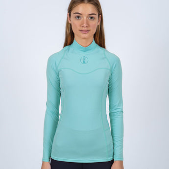 WOMEN'S LONG SLEEVE HYDROSKIN PASTEL TURQUOISE