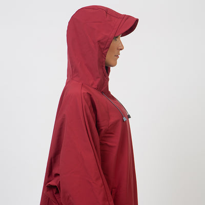 Fourth Element Storm Poncho - Burgundy